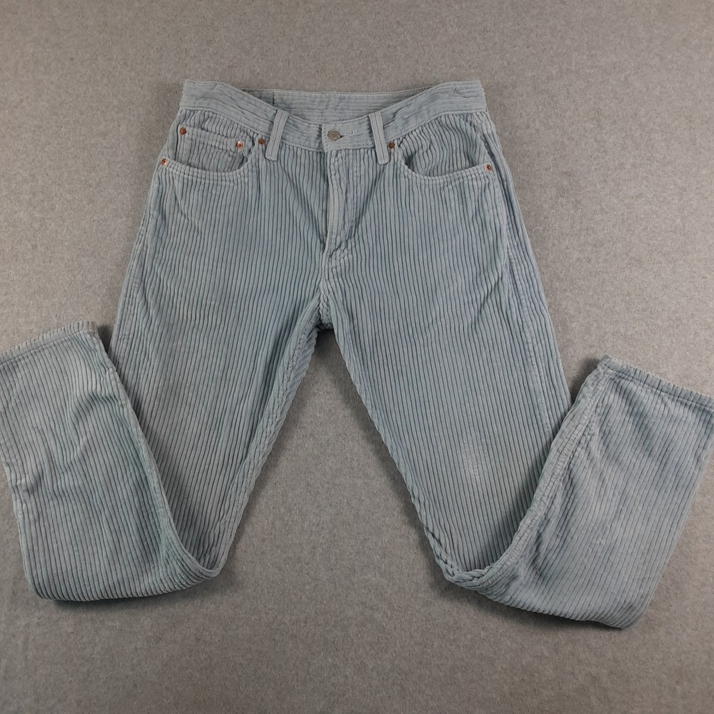 Levis 512 Slim Taper Corduroy Pants Mens 32x30 Light Blue 28833-1059